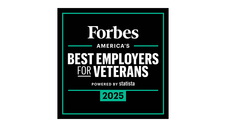 forbes best places to work for veterans badge