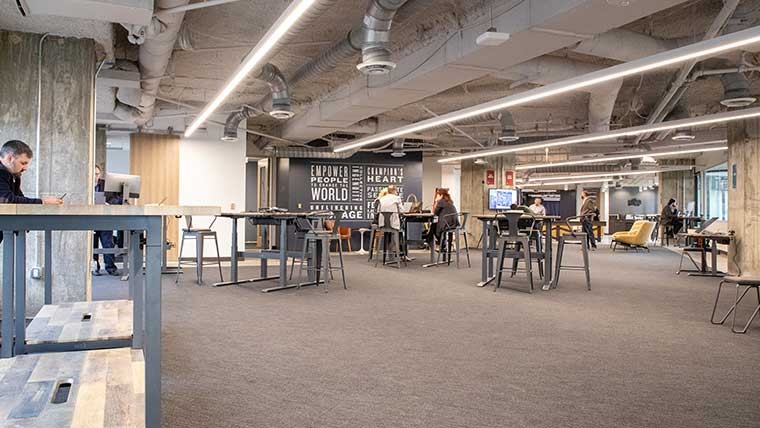The Booz Allen Innovation space at the Capital Factory.