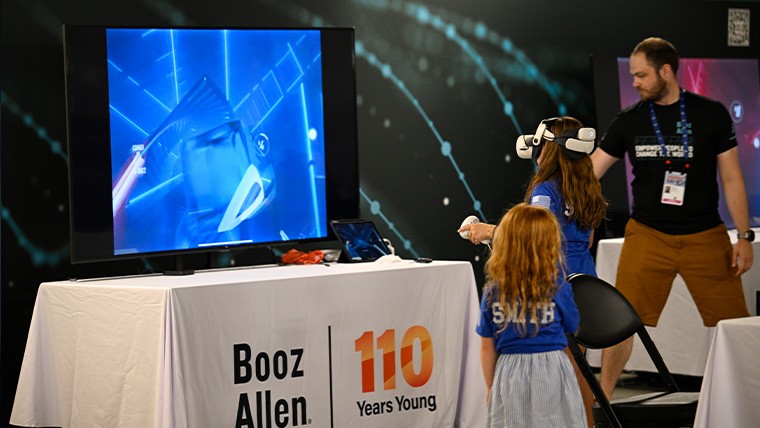 Booz Allen Booth Interactions