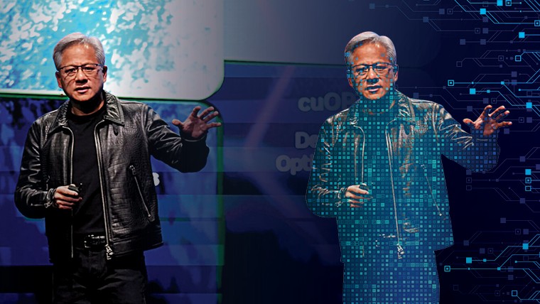 abstract image of jensen huang