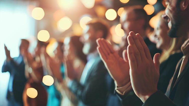 image of people at an award ceremony
