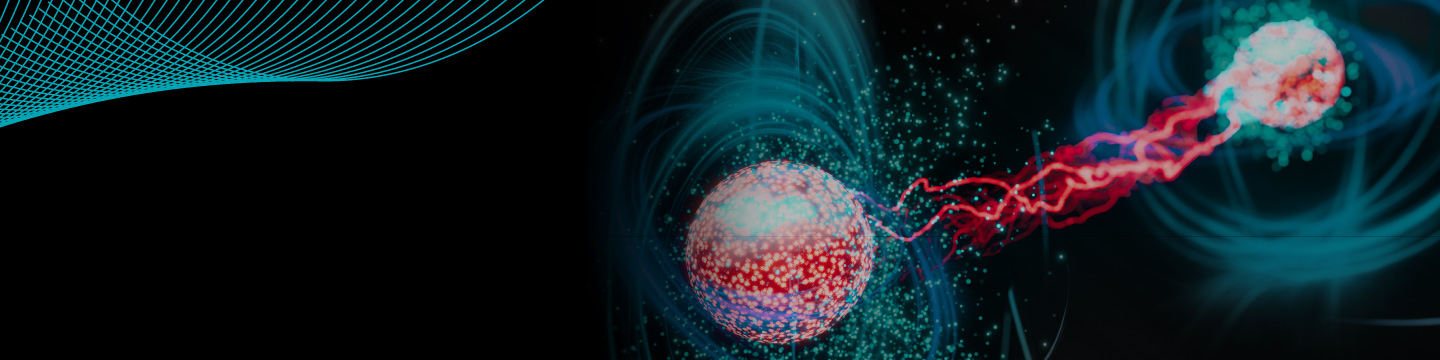 Abstract image of qubits