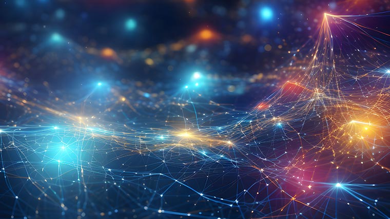 abstract pattern over someones glasses