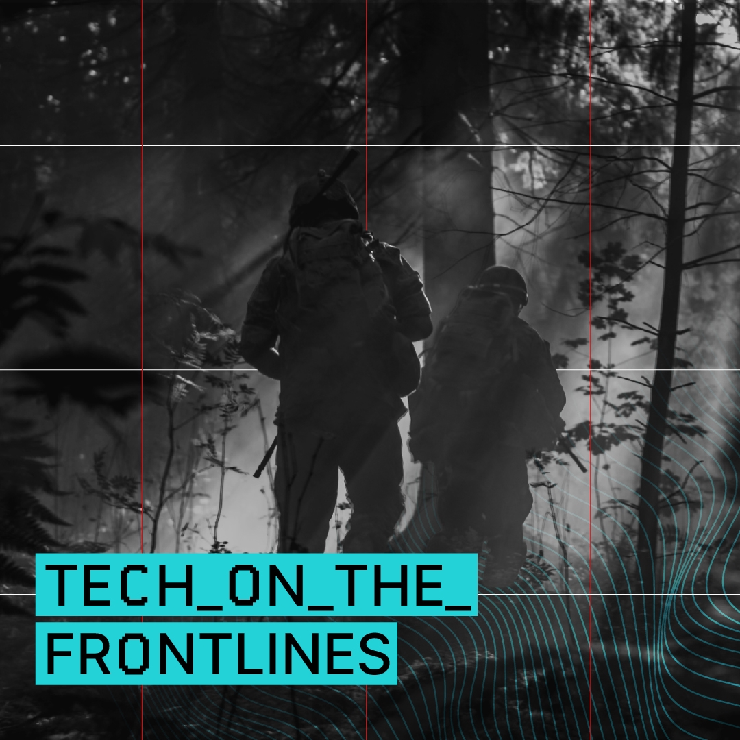 silhouetted warfighters