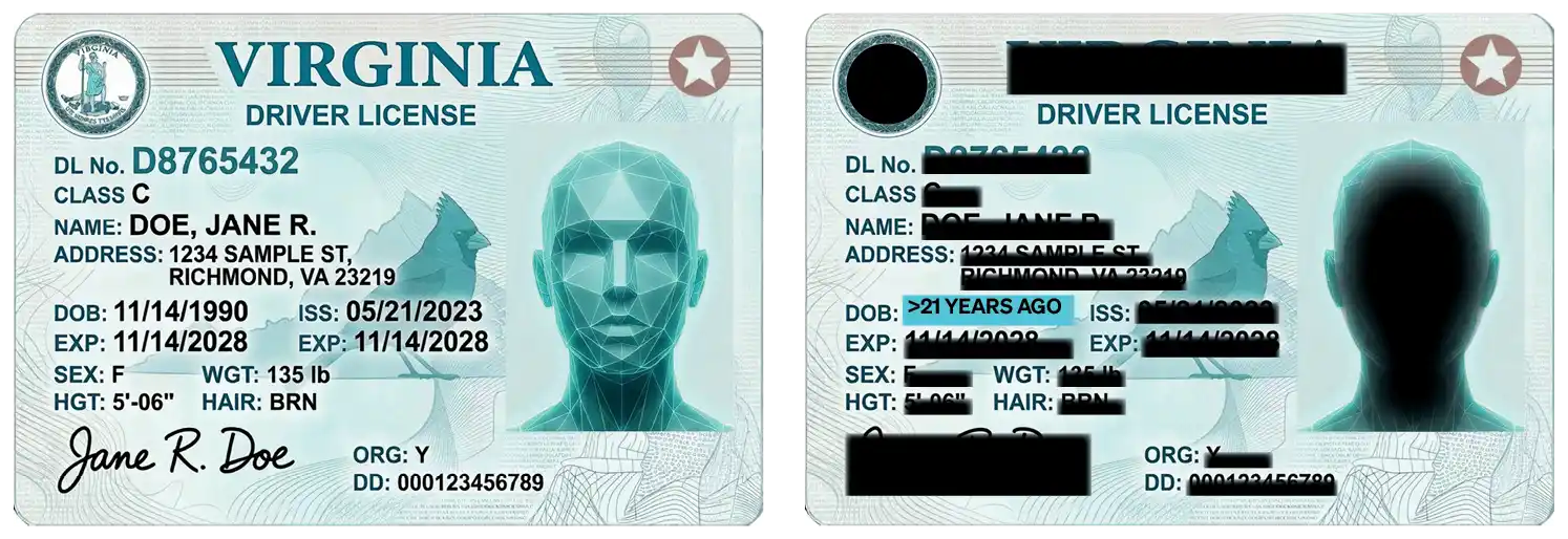 illustrative image of a zero-proof license credential