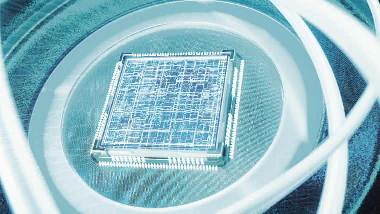 image of a Silicon Photonics chip