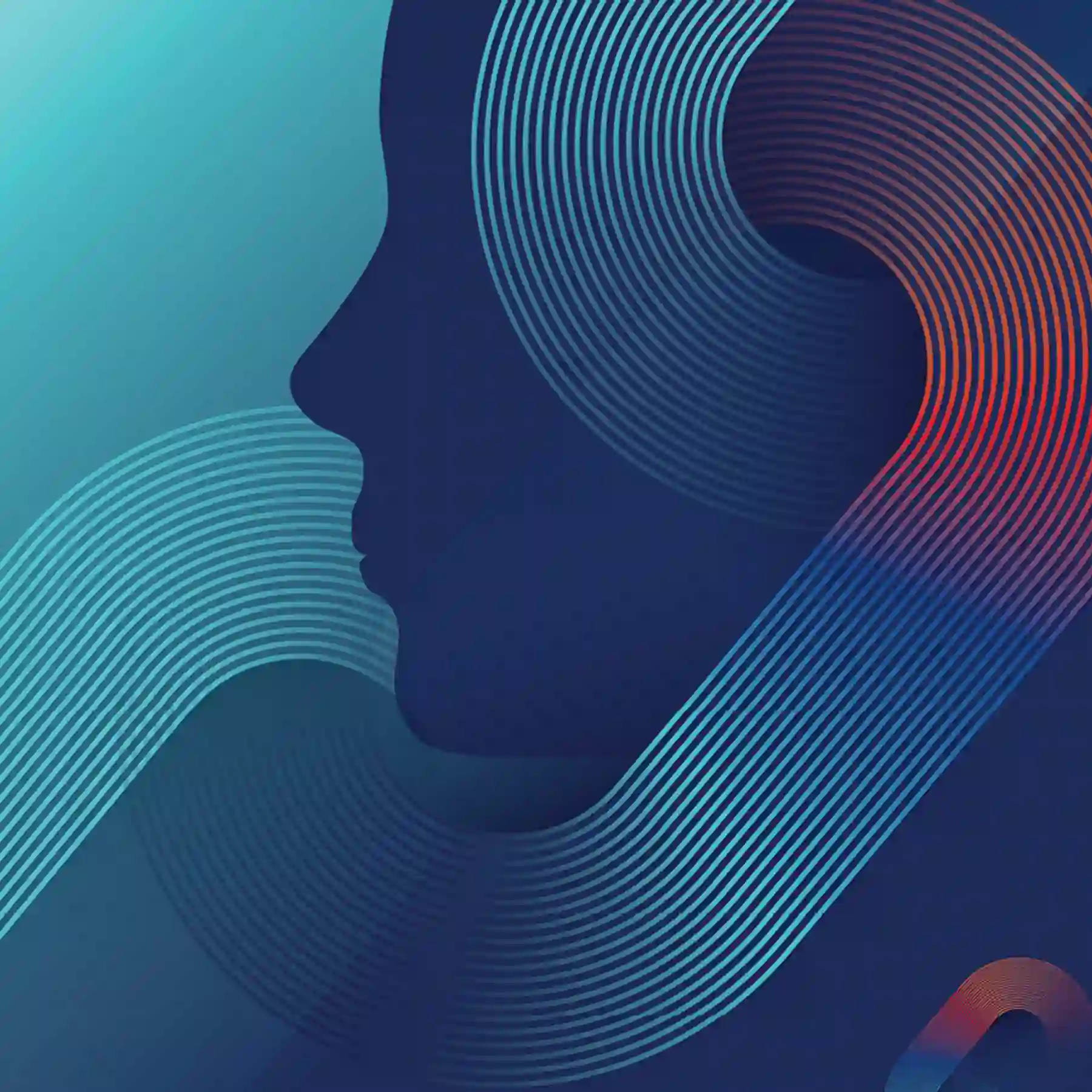 abstract graphic representing AI agent