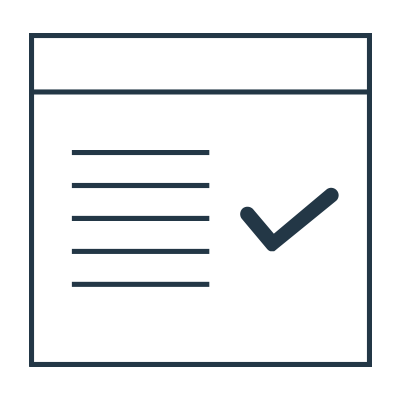 icon of a list