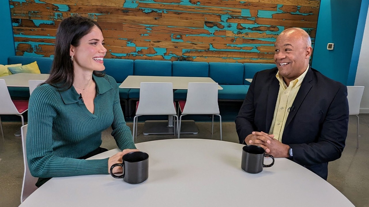 Booz Allen's Kenny Smith talks with Joanna Guy
