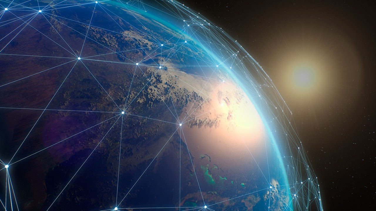 Modern network connections over Earth 