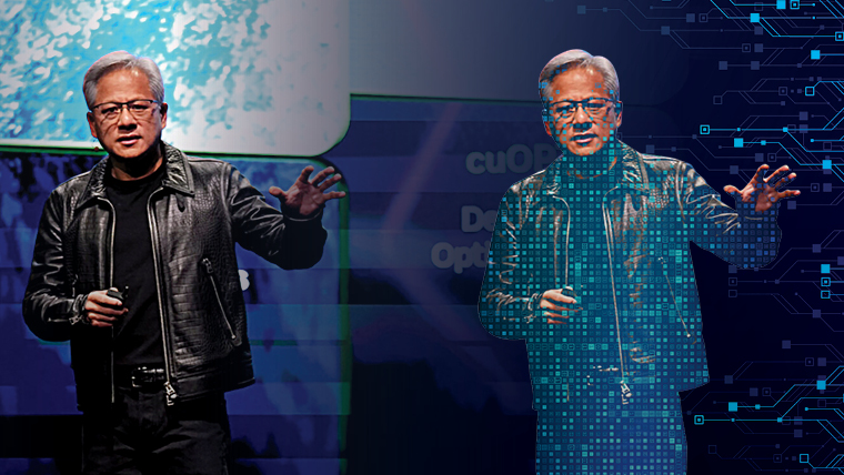 abstract image of jensen huang