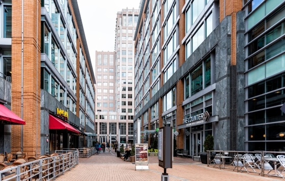 Daytime city street view